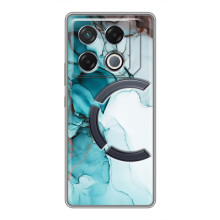 Чохол для ДжіТі 20 Про - з принтом (Дизайнерські) (AlphaPrint) (Бірюзовий мрамор)