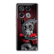 Чехол ДОБЕРМАН для Infinix GT 20 Pro (Доберман злой)