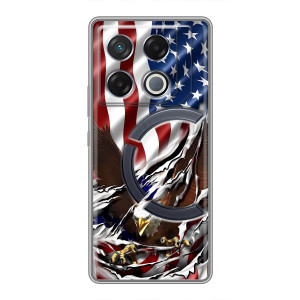 Чехол Флаг USA для Infinix GT 20 Pro – Флаг USA