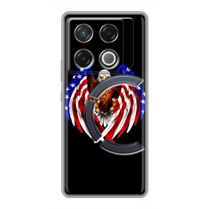 Чехол Флаг USA для Infinix GT 20 Pro – Крылья США