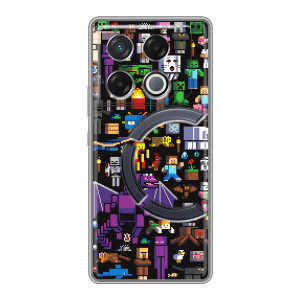 Чехол майнкрафт для Infinix GT 20 Pro – Все персонажи
