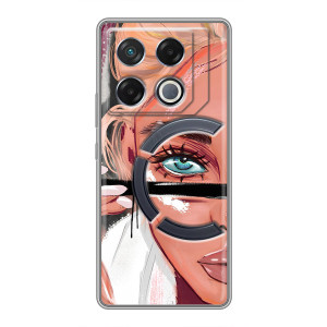 Чехол с печатью для Infinix GT 20 Pro - (Мода) (AlphaPrint)