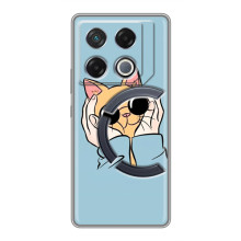 Чохол на ДжіТі 20 Про з Котиками (VPrint) (Котик в окулярах)