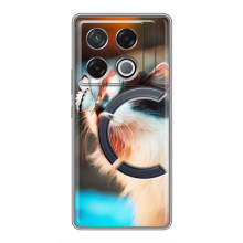 Чохол на ДжіТі 20 Про з Котиками (VPrint) (Котик з метеликом)