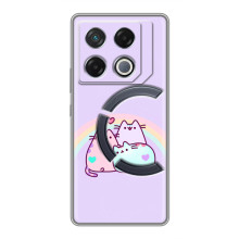 Чохол на ДжіТі 20 Про з Котиками (VPrint) (Радужний котик)