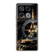 Чохол Ейфелева Вежа Infinix GT 20 Pro - (AlphaPrint) – Нічний Париж
