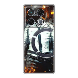 Силиконовый чехол с картинкой "Герой Pubg" на Infinix GT 20 Pro – Man Пубг