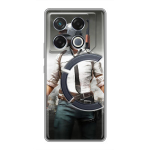 Силиконовый чехол с картинкой "Герой Pubg" на Infinix GT 20 Pro – Пабг