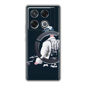 Силиконовый чехол с картинкой "Герой Pubg" на Infinix GT 20 Pro – В экиперовке