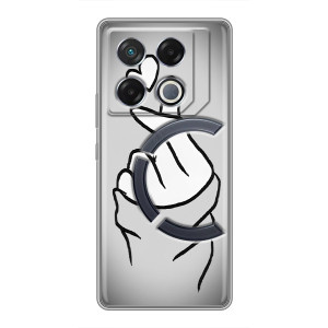 Чохол з принтом для Infinix GT 20 Pro (AlphaPrint - Знак сердечка)