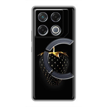 Чехол с изображением  вкусной еды для Infinix GT 20 Pro – Чёрная клубника