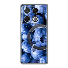 Чехол с изображением  вкусной еды для Infinix GT 20 Pro – Голубика