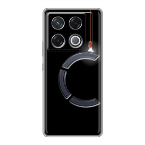 Чехол с картинками на черном фоне для Infinix GT 20 Pro – Лампочка