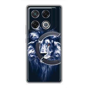 Чехол с картинкой на Infinix GT 20 Pro – Лев - синий