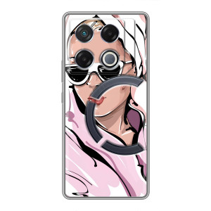 Чехол с картинкой Модные Девчонки Infinix GT 20 Pro (Девушка в халате)