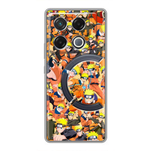 Чехлы с принтом Наруто на Infinix GT 20 Pro – Коллаж Наруто