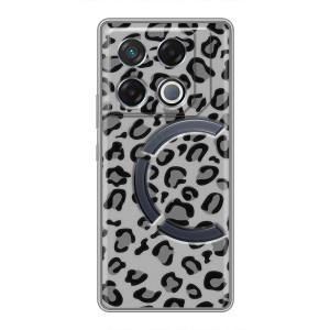 Чохол з леопардовим принтом на Infinix GT 20 Pro – Темний леопард