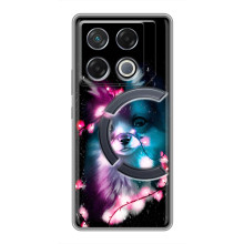 Чехол с Лисичкой для Infinix GT 20 Pro – Черная Лиса