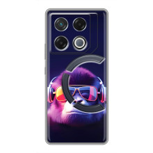 Чохол з Мавпами Infinix GT 20 Pro - (AlphaPrint) (Стильна мавпа)