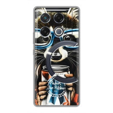Чехол с принтом для ДжиТи 20 Про - (Прикольные) (AlphaPrint) (Енот с банкой)