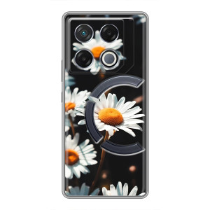 Чехол с ромашками на Infinix GT 20 Pro – Белые ромашки