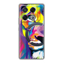 Чохол з картинкою ЛЕВ для Infinix GT 20 Pro (VPrint) (Яскравий Лев)