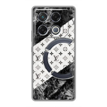 Чехол Стиль Louis Vuitton на Infinix GT 20 Pro (LV на белом)