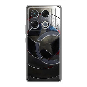 Чехол с Щитом Капитана Америки на Infinix GT 20 Pro – Ретро Щит Капитана