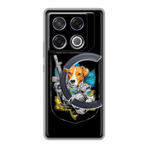 Чехол с принтом для Infinix GT 20 Pro – Патрон Воин