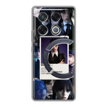 Чехлы Венсдей на Infinix GT 20 Pro Уэнсдей (AlphaPrint) (коллаж Уэнздей)