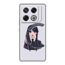 Чехлы Венсдей на Infinix GT 20 Pro Уэнсдей (AlphaPrint) (Уэнздей и Вещь)