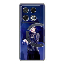 Чехлы Венсдей на Infinix GT 20 Pro Уэнсдей (AlphaPrint) (Уэнздей с зонтом)