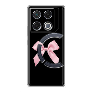 Чехол банты для Infinix GT 20 Pro – Бант на черном