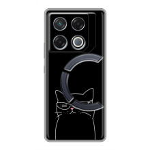 Чехол с рисунком кот на Infinix GT 20 Pro (Равнодушный кот)