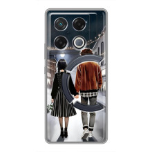 Чехол с дизайном Венздей 2 на Infinix GT 20 Pro – Уэнсдей и Тайлер
