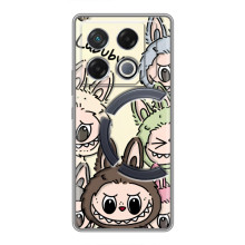 Чохол з Лабубу на Infinix GT 20 Pro (Колаж Лабубу)