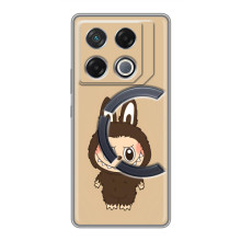 Чохол з Лабубу на Infinix GT 20 Pro (Коричневий Лабубу)