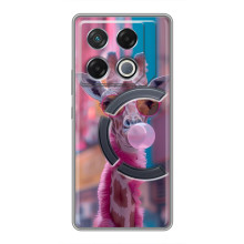 Чехол с принтом стильные животные для ДжиТи 20 Про (Стильный жирав)