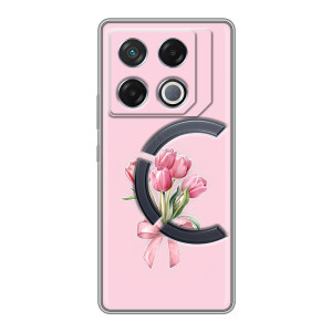 Чехол с розовым рисунком для Infinix GT 20 Pro