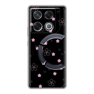 Чехол с розовым рисунком для Infinix GT 20 Pro
