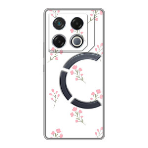 Чехол с розовым рисунком для Infinix GT 20 Pro