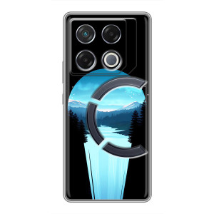 Літній Чохол на Infinix GT 20 Pro – Синій Водоспад