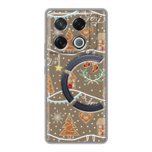 Новогодние, Праздничные Чехлы для Infinix GT 20 Pro - 2024 год (Новогодние пряники)