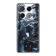 Новогодние, Праздничные Чехлы для Infinix GT 20 Pro - 2024 год (Зимний поезд)