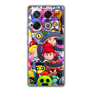Силіконовый Чохол на Infinix GT 20 Pro з картинкою Brawl Stars – Персонажі