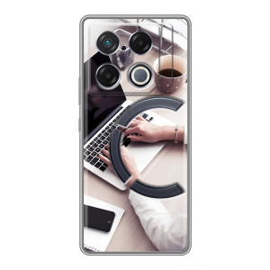 Силиконовый бампер (Работники) на Infinix GT 20 Pro – Офисный работник