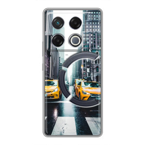 Силиконовый бампер (Работники) на Infinix GT 20 Pro – Такси