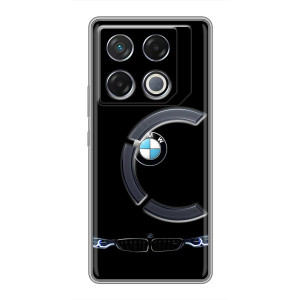 Силіконовий бампер з картинкою машини на Infinix GT 20 Pro – Чорний BMW