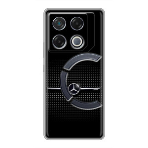 Силіконовий бампер з картинкою машини на Infinix GT 20 Pro – Mercedes