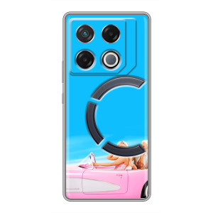 Силиконовый Чехол Барби Фильм на Infinix GT 20 Pro (Барби и Кен)
